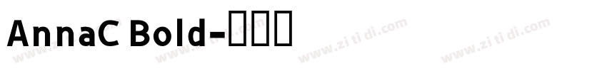 AnnaC Bold字体转换